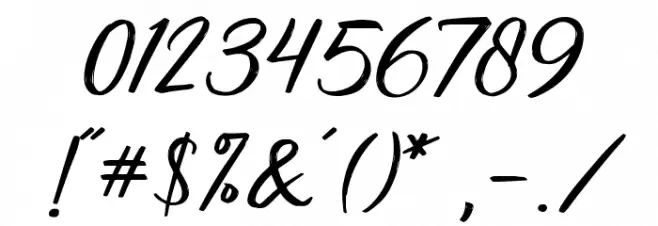 Butterly Font OTHER CHARS