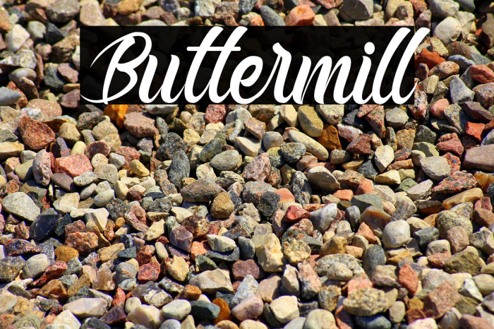 Buttermill Font examples