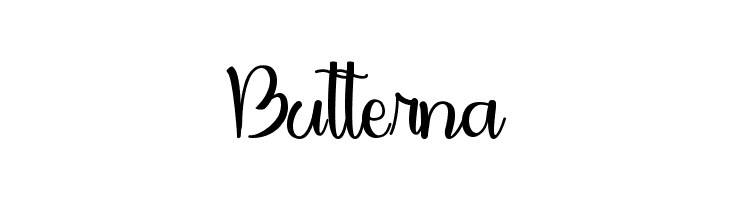 Butterna  フリーフォントのダウンロード