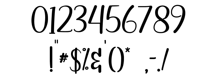 Butterna Font OTHER CHARS