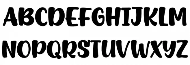 Butterpop フォント 大文字