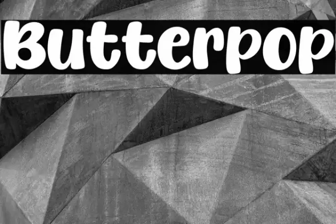 Butterpop フォント examples