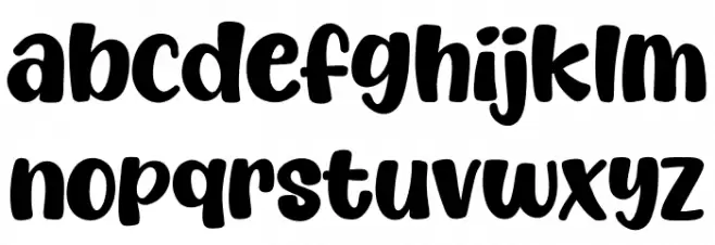 Butterpop フォント 小文字