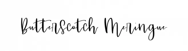 Butterscotch Meringue  Frei Schriftart Herunterladen