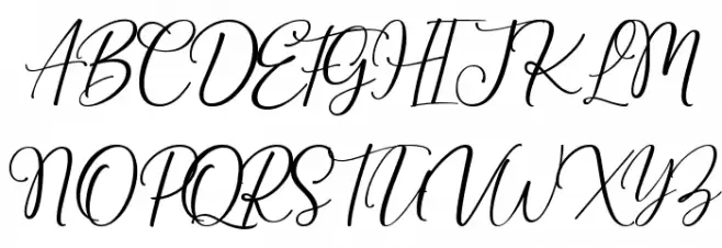 Buttershine-Script Fonte MAIÚSCULAS