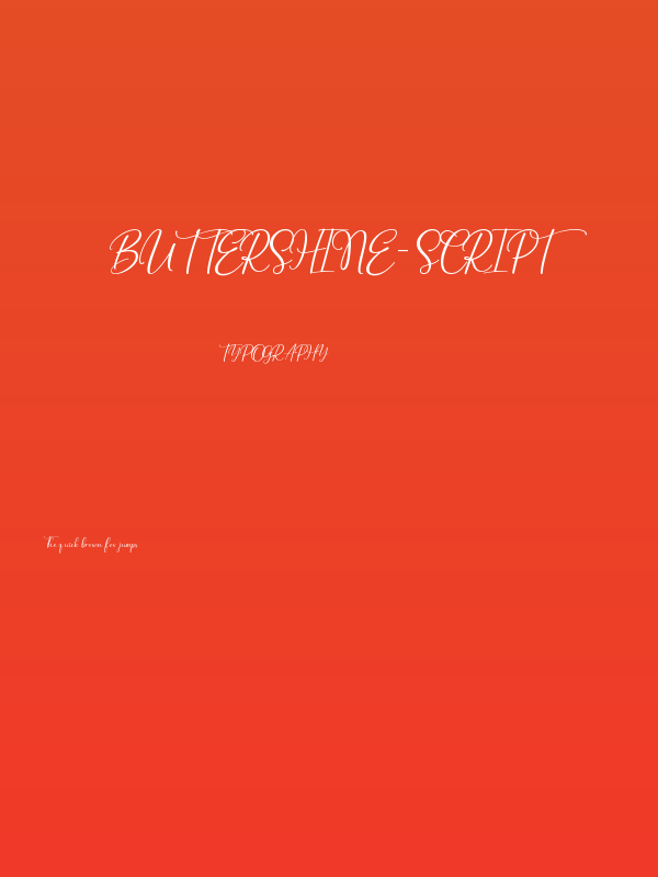 Buttershine-Script Poster