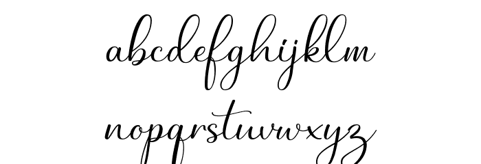Buttershine-Script Font LOWERCASE