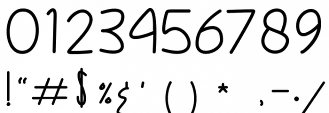 Buttershy Font OTHER CHARS