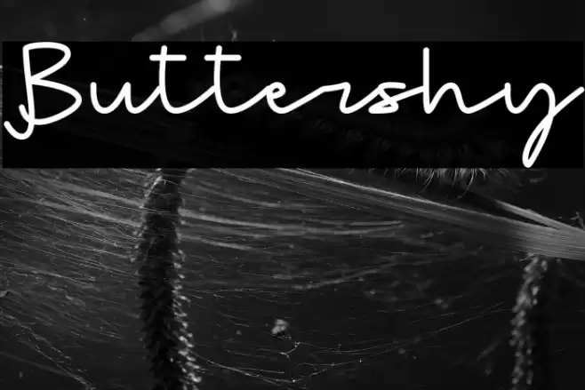 Buttershy Font examples