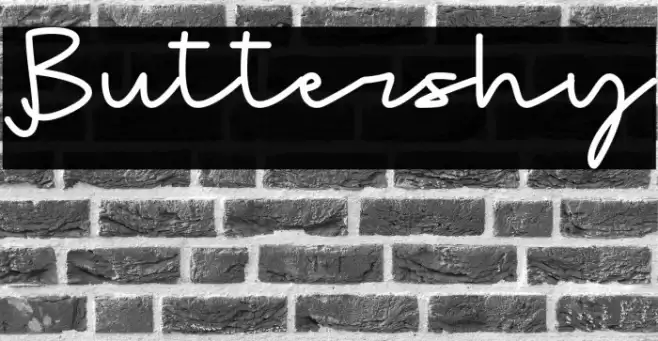 Buttershy Font examples