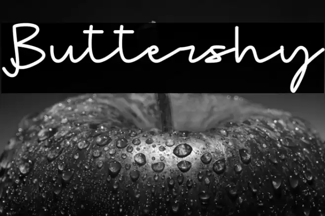Buttershy Font examples