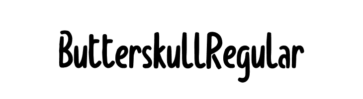 Butterskull Regular フォント