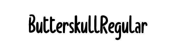 Butterskull Regular  font caratteri gratis