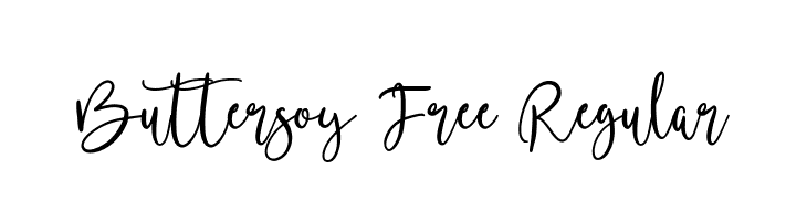 Buttersoy Free Regular  les polices de caractères gratuit tlcharger