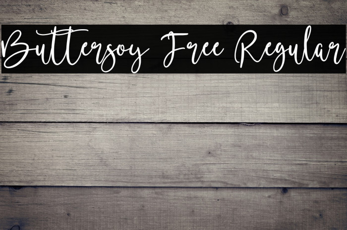 Buttersoy Free Regular Example 3
