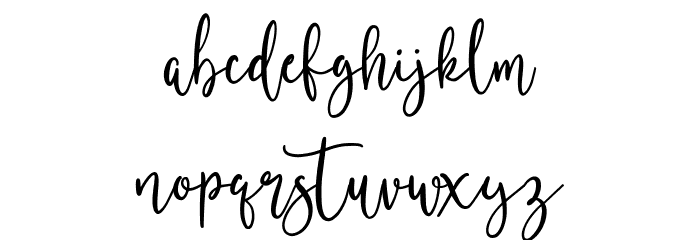 Buttersoy Free Regular Font LOWERCASE