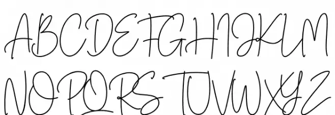 Buttervill 字体 大写