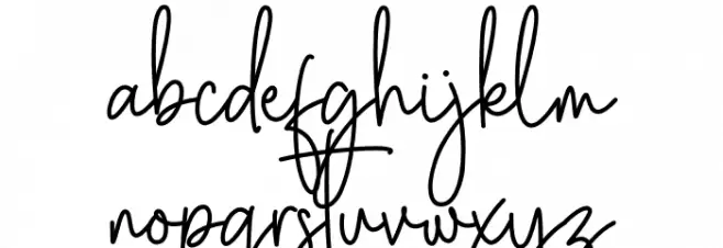 Buttervill फ़ॉन्ट लोअरकेस