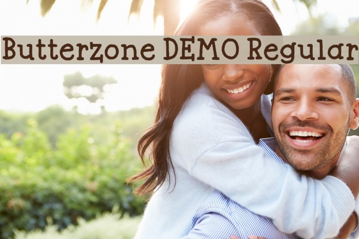 Butterzone DEMO Regular Font examples