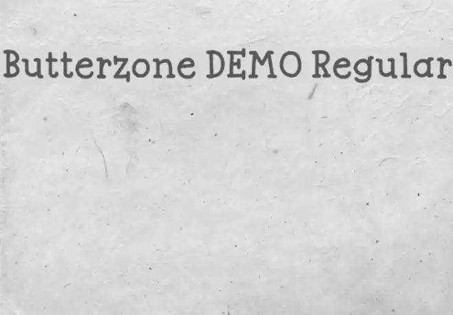 Butterzone DEMO Regular Example 2