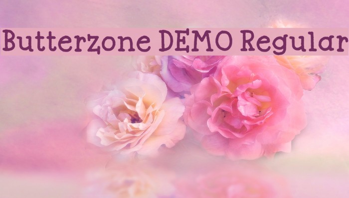 Butterzone DEMO Regular Font examples