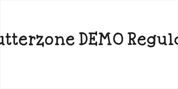 Butterzone DEMO Regular Logo