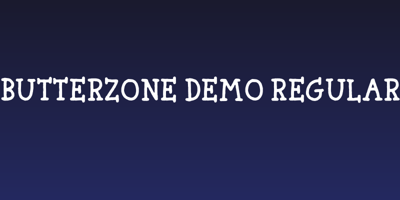 Butterzone DEMO Regular Social Header