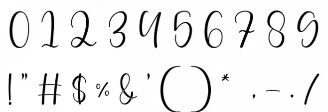 Buttey Honey Font OTHER CHARS