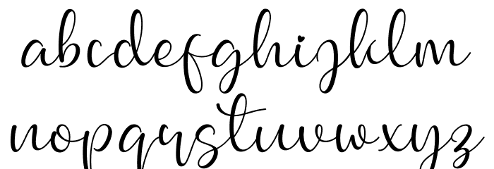 Buttey Honey Font LOWERCASE
