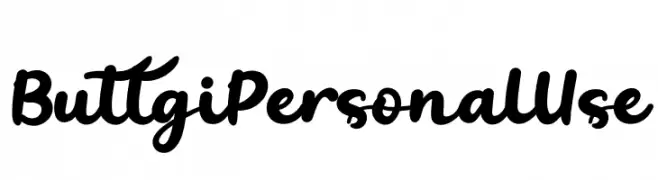 Buttgi Personal Use  Fuentes Gratis Descargar