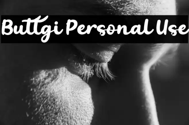 Buttgi Personal Use Font examples