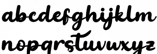 Buttgi Personal Use Font LOWERCASE