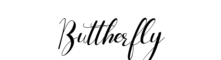 Buttherfly  Frei Schriftart Herunterladen