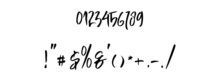Buttle Font OTHER CHARS