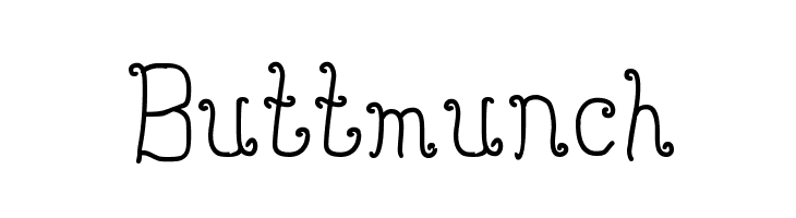 Buttmunch Font