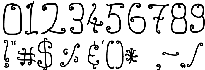 Buttmunch Font OTHER CHARS