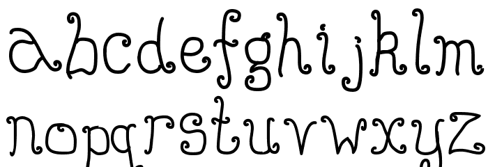 Buttmunch Font LOWERCASE