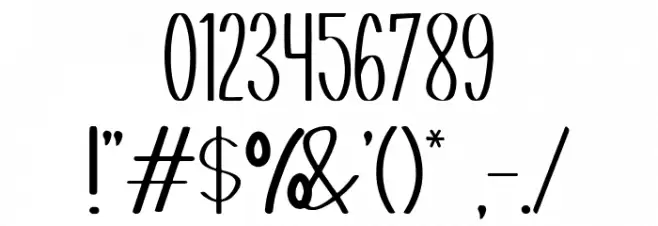 Button Box Font OTHER CHARS