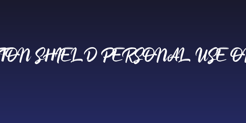 Button Shield Personal Use Only Social Header