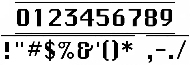 ButtonPlainFLF Font OTHER CHARS