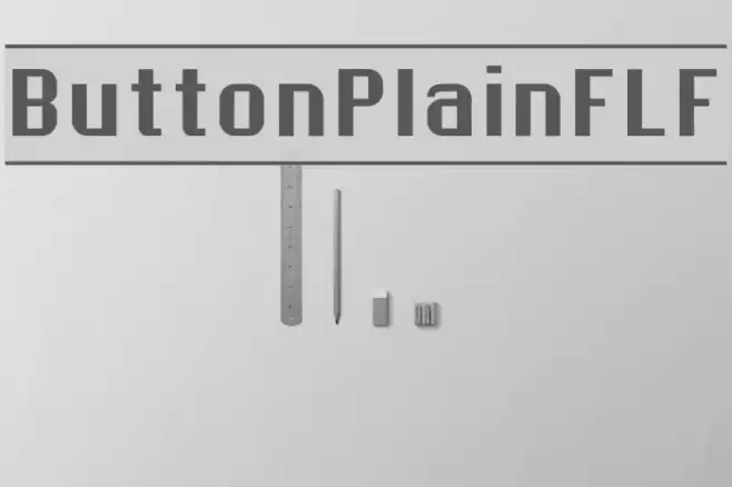 ButtonPlainFLF Font examples