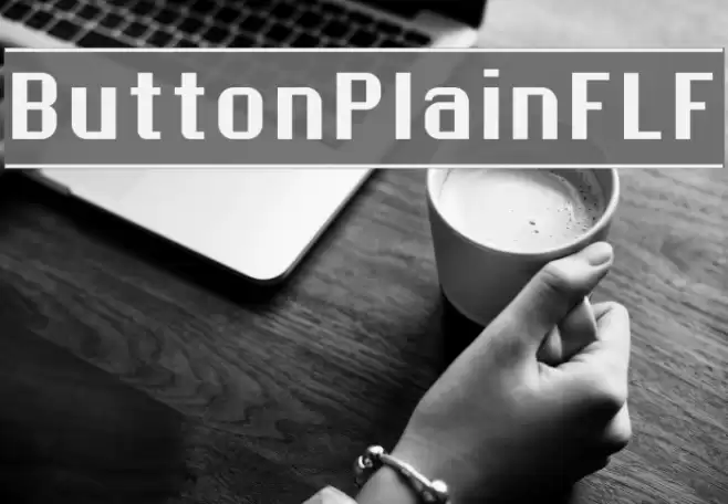 ButtonPlainFLF Font examples