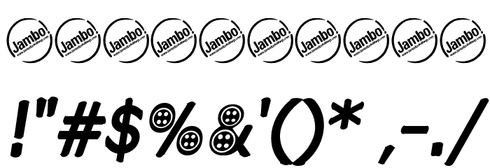 ButtonT.-Italic Font OTHER CHARS