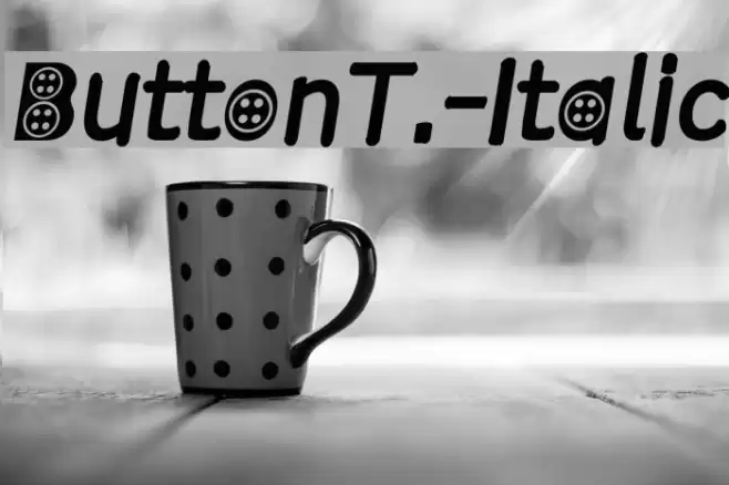 ButtonT.-Italic Caratteri examples