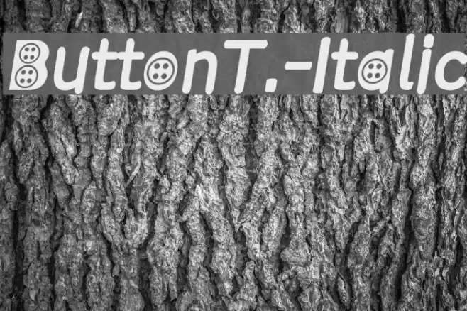 ButtonT.-Italic Caratteri examples