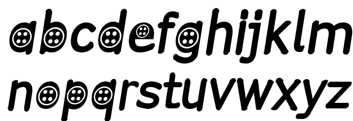 ButtonT.-Italic Font LOWERCASE