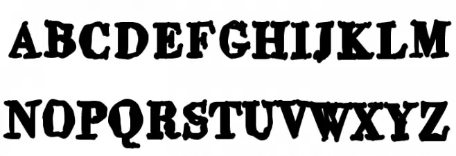 Buttoni Font Litere mari