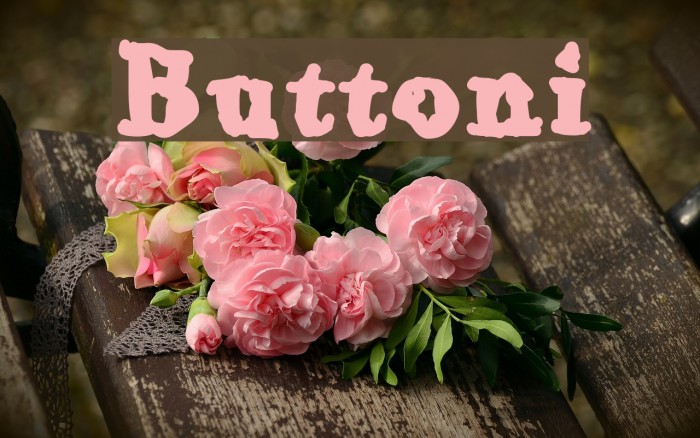 Buttoni Font examples