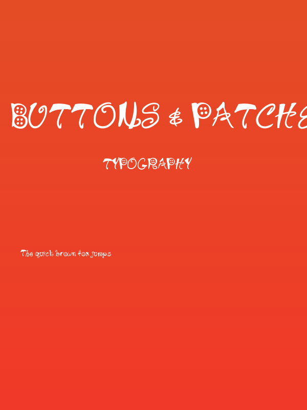 Buttons & Patches Poster