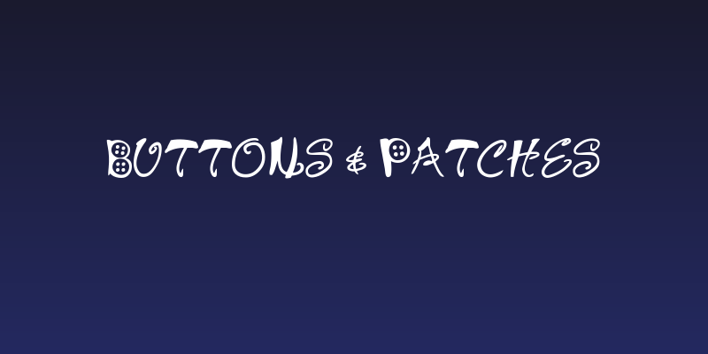 Buttons & Patches Social Header
